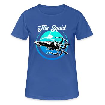 Squid - Women's Breathable T-Shirt - royal blue - Front - AI Model Female 172 light (172cm)