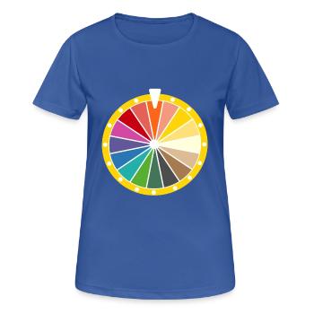 roue de la fortune - T-shirt respirant Femme - bleu royal - Devant - AI Model Female 172 light (172cm)