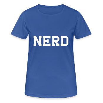 NERD - Women's Breathable T-Shirt - royal blue - Front - AI Model Female 172 light (172cm)
