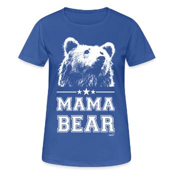 Mama Bear - T-shirt respirant Femme - bleu royal - Devant - AI Model Female 172 light (172cm)