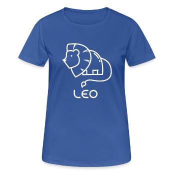 Leo Leo cadeau Septembre Août - T-shirt respirant Femme - bleu royal - Devant - AI Model Female 172 light (172cm)