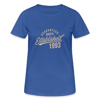 Guaranteed Established and Published in the Year - Women's Breathable T-Shirt - royal blue - Front - AI Model Female 172 light (172cm)