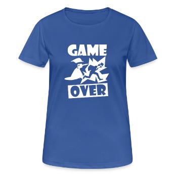 J'| Cadeau pour les mariages - T-shirt respirant Femme - bleu royal - Devant - AI Model Female 172 light (172cm)