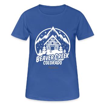 Beaver Creek Colorado Skigebiet - Frauen T-Shirt atmungsaktiv - Royalblau - Vorne - AI Model Female 172 light (172cm)