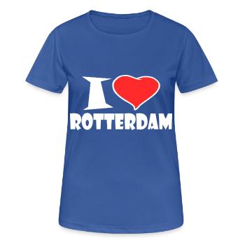 Rotterdam - T-shirt respirant Femme - bleu royal - Devant - AI Model Female 172 light (172cm)