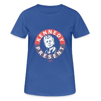 John F Kennedy pour le président - T-shirt respirant Femme - bleu royal - Devant - AI Model Female 172 light (172cm)