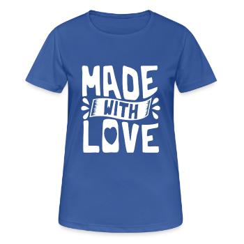 Made With Love Baby Newborn Baby Bodysuit Gift - Women's Breathable T-Shirt - royal blue - Front - AI Model Female 172 light (172cm)