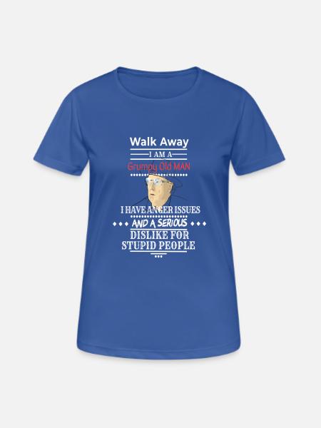 Grumpy old man - Gift - Grandpa - Women's Breathable T-Shirt - royal blue
