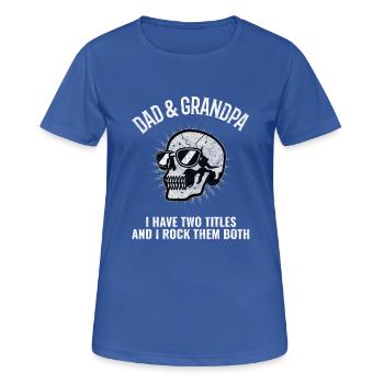 Dad & Grandpa Dad & Grandpa Father's Day Gift - Women's Breathable T-Shirt - royal blue - Front - AI Model Female 172 light (172cm)
