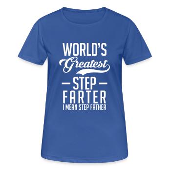 Beau père père père - T-shirt respirant Femme - bleu royal - Devant - AI Model Female 172 light (172cm)