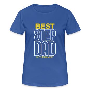 Le meilleur t-shirt de papa dans la galaxie - T-shirt respirant Femme - bleu royal - Devant - AI Model Female 172 light (172cm)
