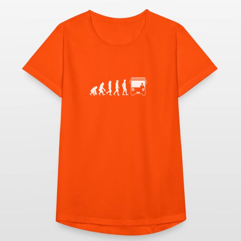 Chauffeur de bus chemise évolution chauffeur de bus T-shirt respirant Femme