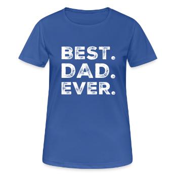 Bester Papa - Frauen T-Shirt atmungsaktiv - Royalblau - Vorne - AI Model Female 172 light (172cm)
