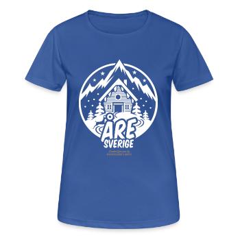 Åre Schweden Skigebiet - Frauen T-Shirt atmungsaktiv - Royalblau - Vorne - AI Model Female 172 light (172cm)