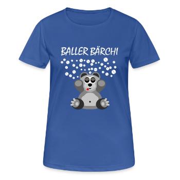 baller bärchi drogen extasy rave techno - Frauen T-Shirt atmungsaktiv - Royalblau - Vorne - AI Model Female 172 light (172cm)