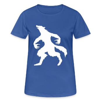 werwolf 1 - Frauen T-Shirt atmungsaktiv - Royalblau - Vorne - AI Model Female 172 light (172cm)
