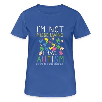 Autismus Handicap Verständnis Toleranz - Frauen T-Shirt atmungsaktiv - Royalblau - Vorne - AI Model Female 172 light (172cm)