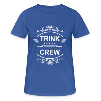 Trink Crew Männertag Saufen betrinken Sauftour - Frauen T-Shirt atmungsaktiv - Royalblau - Vorne - AI Model Female 172 light (172cm)