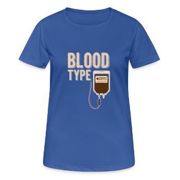 Coffee coffee drinker gift - Women's Breathable T-Shirt - royal blue - Front - AI Model Female 172 light (172cm)