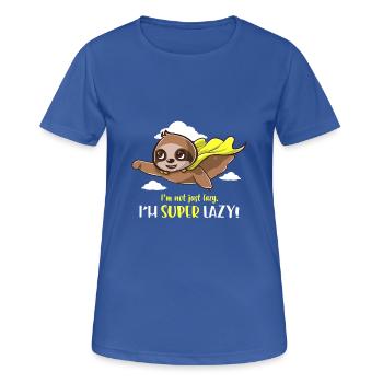 Sloth paresseux, drôle, humoristique cadeau d'anniversaire - T-shirt respirant Femme - bleu royal - Devant - AI Model Female 172 light (172cm)