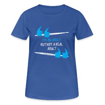 Erwachsen - Sarkasmus - LOL - Geschenk - Lustig - Frauen T-Shirt atmungsaktiv - Royalblau - Vorne - AI Model Female 172 light (172cm)