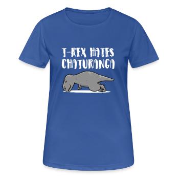 Yoga drôle cadeau drôle drôle zen anniversaire - T-shirt respirant Femme - bleu royal - Devant - AI Model Female 172 light (172cm)