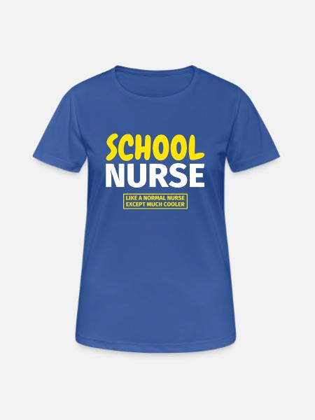 Schulkrankenschwester - Frauen T-Shirt atmungsaktiv - Royalblau