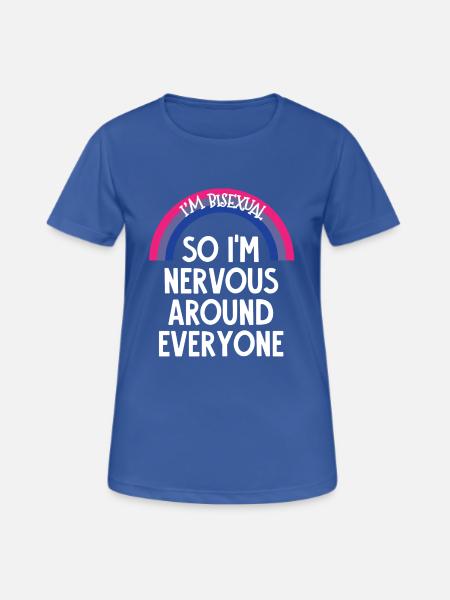 Bisexual Shirt - Bi - Gay Pride - LGBT Gift - Women's Breathable T-Shirt - royal blue