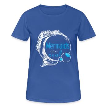 Sirènes sont réels - T-shirt respirant Femme - bleu royal - Devant - AI Model Female 172 light (172cm)