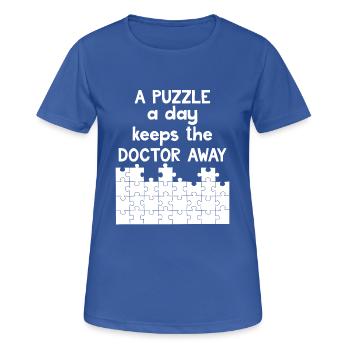 Jigsaw Puzzle - Jigsaw Puzzles - Puzzle - Gift - Women's Breathable T-Shirt - royal blue - Front - AI Model Female 172 light (172cm)