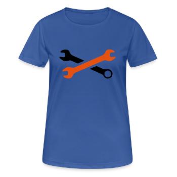 tools - Women's Breathable T-Shirt - royal blue - Front - AI Model Female 172 light (172cm)