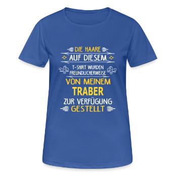 TRABER - Frauen T-Shirt atmungsaktiv - Royalblau - Vorne - AI Model Female 172 light (172cm)