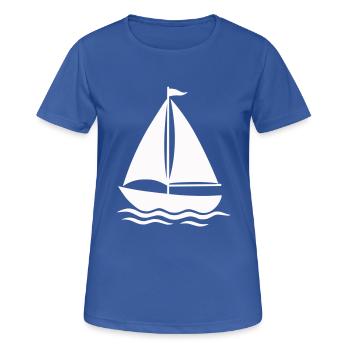 segelschiff - Frauen T-Shirt atmungsaktiv - Royalblau - Vorne - AI Model Female 172 light (172cm)
