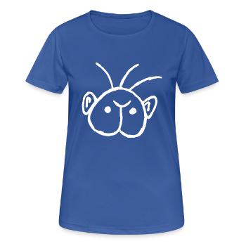 Arsch mit Ohren - Frauen T-Shirt atmungsaktiv - Royalblau - Vorne - AI Model Female 172 light (172cm)