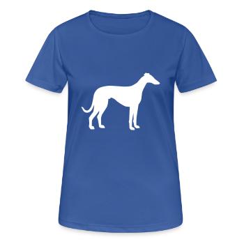Italian Greyhound - T-shirt respirant Femme - bleu royal - Devant - AI Model Female 172 light (172cm)