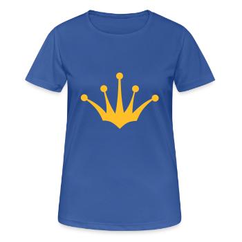König oder Königin Krone 4 1c - Frauen T-Shirt atmungsaktiv - Royalblau - Vorne - AI Model Female 172 light (172cm)