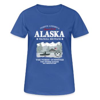 Alaska - Fishing - Frauen T-Shirt atmungsaktiv - Royalblau - Vorne - AI Model Female 172 light (172cm)
