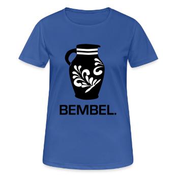 Bembel - Le #FFM original de Francfort #069 - T-shirt respirant Femme - bleu royal - Devant - AI Model Female 172 light (172cm)