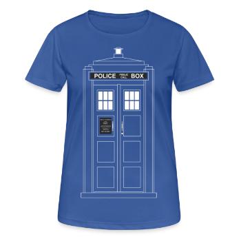 Police Call Box - Women's Breathable T-Shirt - royal blue - Front - AI Model Female 172 light (172cm)