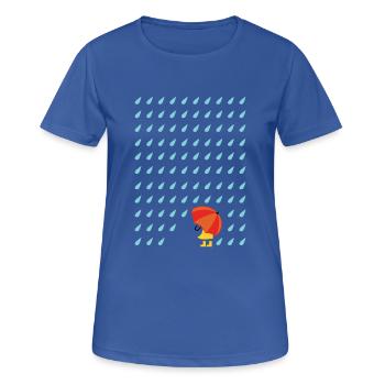 rain - Women's Breathable T-Shirt - royal blue - Front - AI Model Female 172 light (172cm)