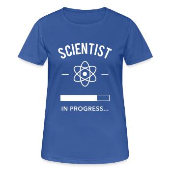 Scientist in progress - Women's Breathable T-Shirt - royal blue - Front - AI Model Female 172 light (172cm)