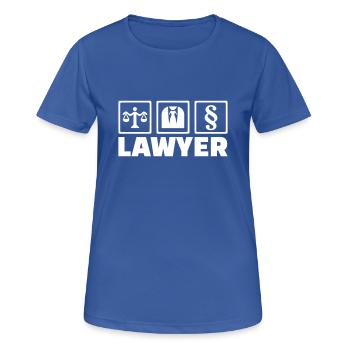 Anwalt - Frauen T-Shirt atmungsaktiv - Royalblau - Vorne - AI Model Female 172 light (172cm)