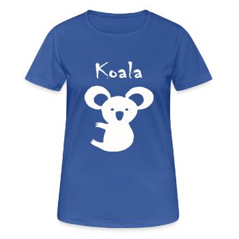 Koala - Frauen T-Shirt atmungsaktiv - Royalblau - Vorne - AI Model Female 172 light (172cm)