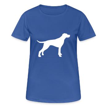 English Pointer - Women's Breathable T-Shirt - royal blue - Front - AI Model Female 172 light (172cm)
