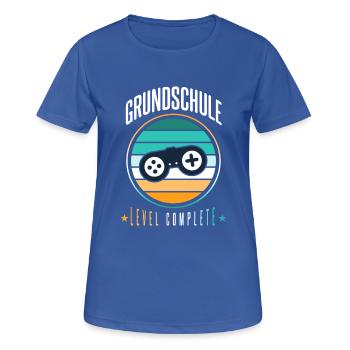 Grundschule Abschluss Geschenk - Frauen T-Shirt atmungsaktiv - Royalblau - Vorne - AI Model Female 172 light (172cm)