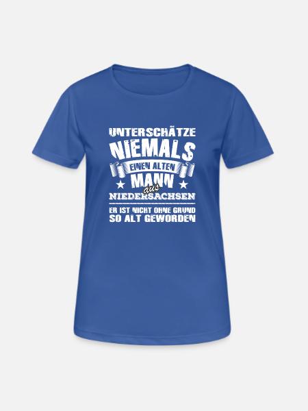 Niedersachsen - Frauen T-Shirt atmungsaktiv - Royalblau