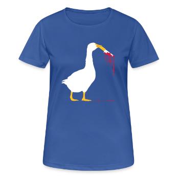 Oies couteau sanglant - T-shirt respirant Femme - bleu royal - Devant - AI Model Female 172 light (172cm)