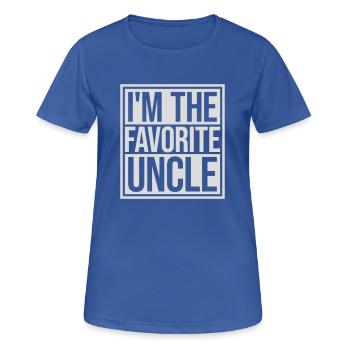 at The Favorite Uncle - Women's Breathable T-Shirt - royal blue - Front - AI Model Female 172 light (172cm)