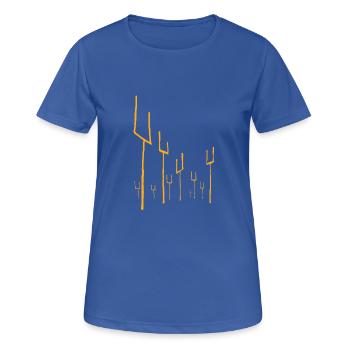 Origin of Symmetry Artwork - Women's Breathable T-Shirt - royal blue - Front - AI Model Female 172 light (172cm)