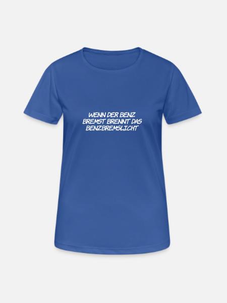 Zumgenbrecher mit Benz - Frauen T-Shirt atmungsaktiv - Royalblau